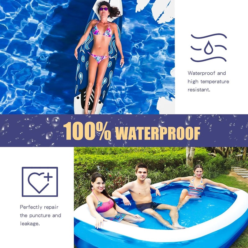 Breliter Inflatable Waterproof Repair Tape - Waterproof TPU Patch Repair Kit, Sealing Repair Tape for Air Mattress, Bounce House, Inflatable Toys, Swimming Ring - 6in x 6.6ft - Image 5
